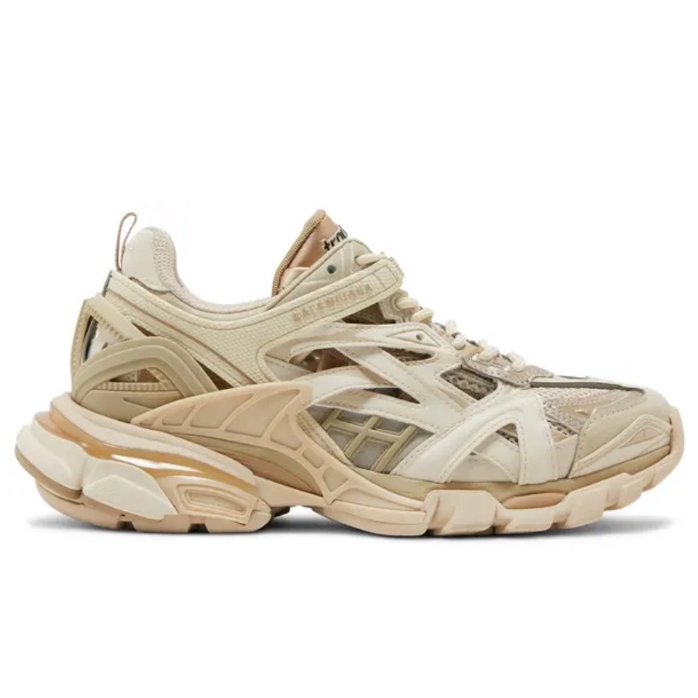 NEW Balenciaga Beige Track 2.0 Trainers Sneakers, sz 39 or US 9